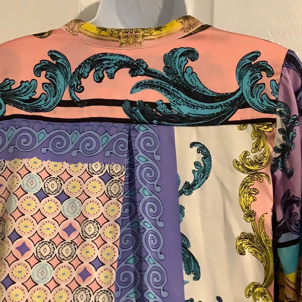 HALE BOB ANTHROPOLOGIE Silk Multicolor Boho Maximalist Luxe Vacation Dress XS - Picture 10 of 14